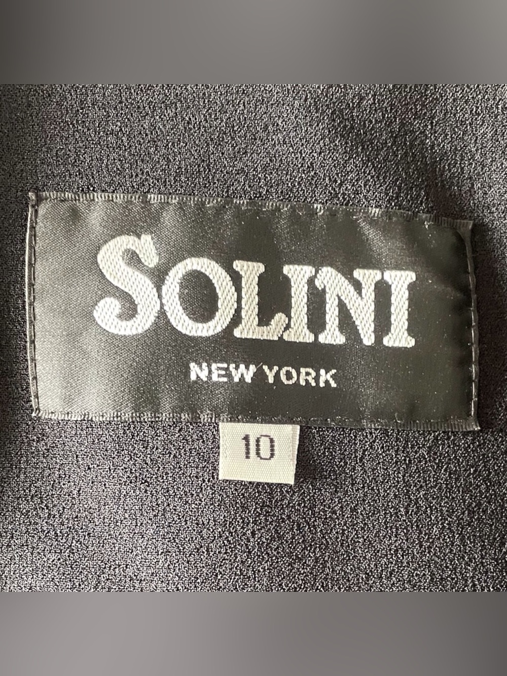 Solini New York Black Evening Gown with Feather,10 - Picture 5 of 7
